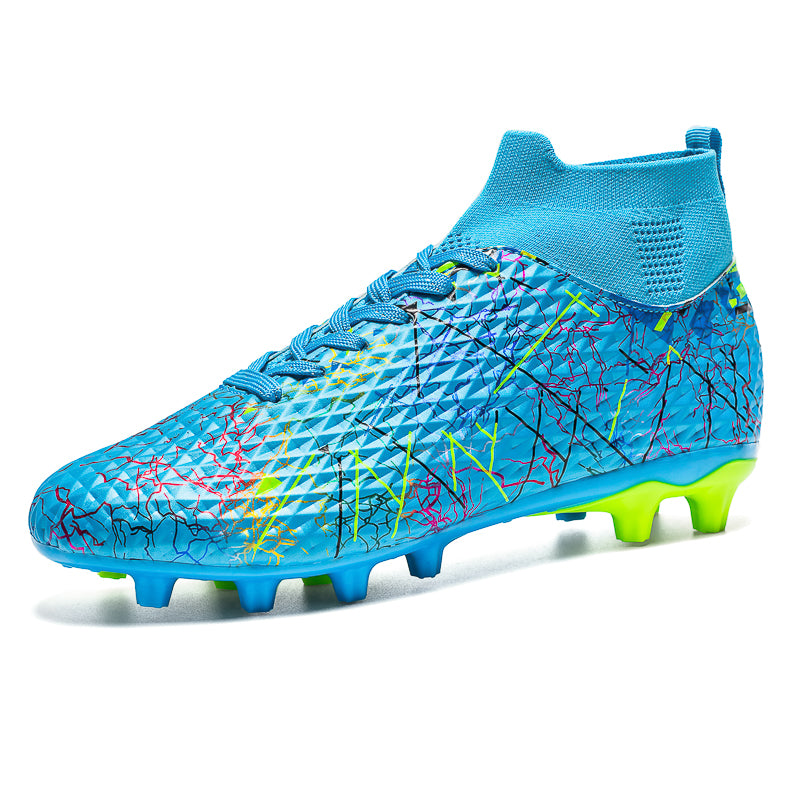 Pro Soccer Cleats High Ankle FG Football Shoes Non-Slip Outdoor Boots