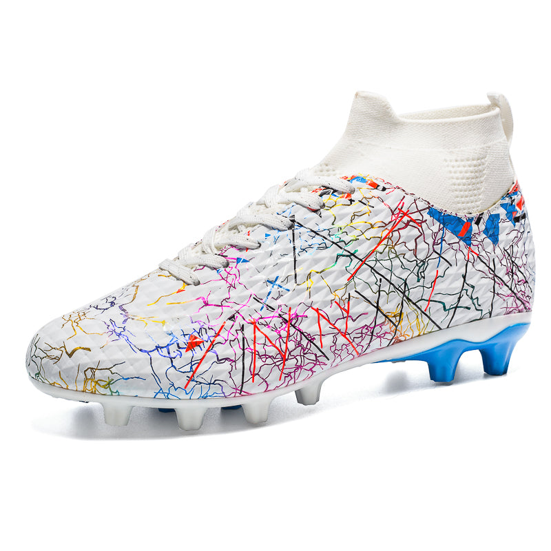 Pro Soccer Cleats High Ankle FG Football Shoes Non-Slip Outdoor Boots