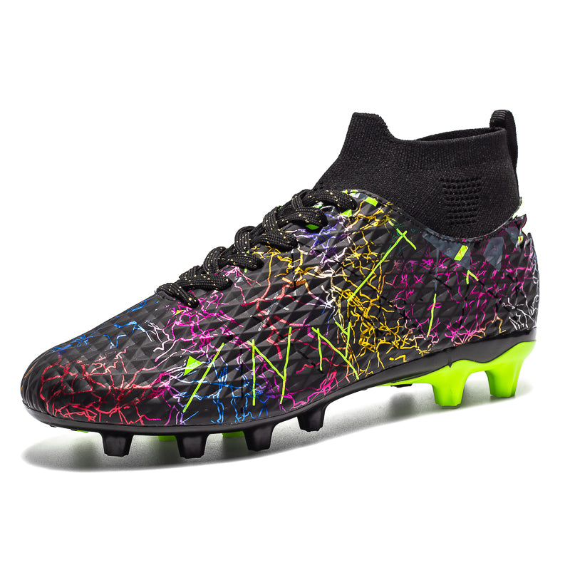 Pro Soccer Cleats High Ankle FG Football Shoes Non-Slip Outdoor Boots